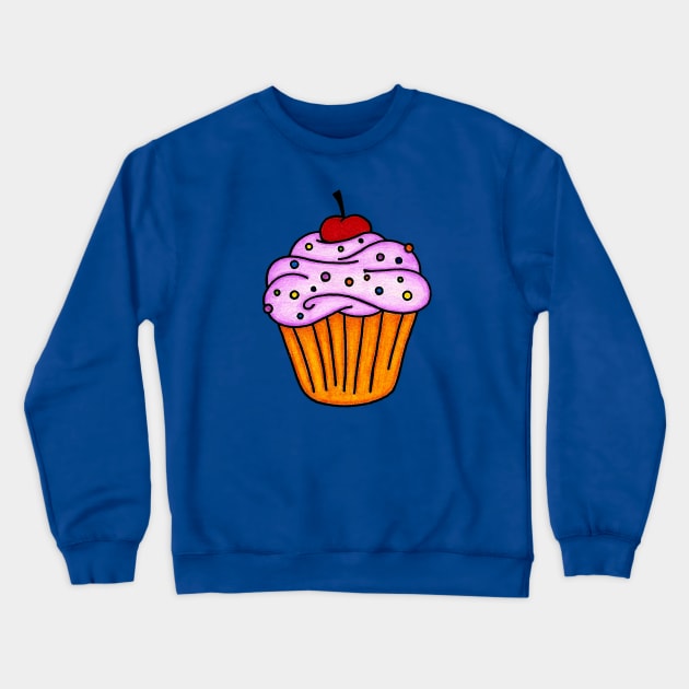 With a Cherry on Top Crewneck Sweatshirt by OrneryDevilDesign